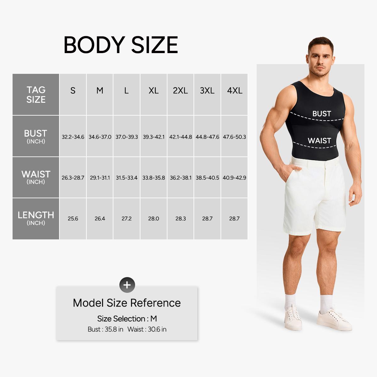 【2 Pack】Men's Compression High Stretch Tummy Shapewear Tank Tops Fajas Dry Fit Wicking Gym Shirt SpringStatements
