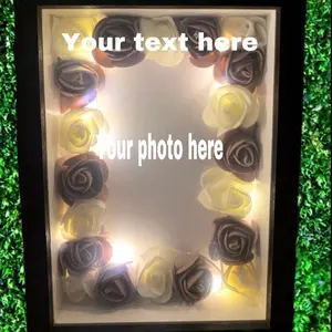 Custom shadow boxes personalized with a photo and text and or design