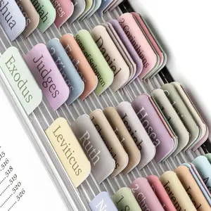 Bible Tabs 75 Laminated Tabs Morandi for Women Men Large Print Study Index Book Labels tags stickers Minimal Design Elegant Matte Finish