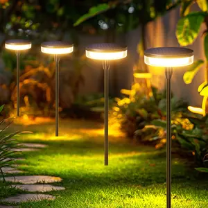 Solar Pathway Lights Outdoor, 40LM Bright Solar Lights Outdoor, 6 Pack Solar Garden Lights , Long-Lasting Solar Path Lights for Yard Path Lawn