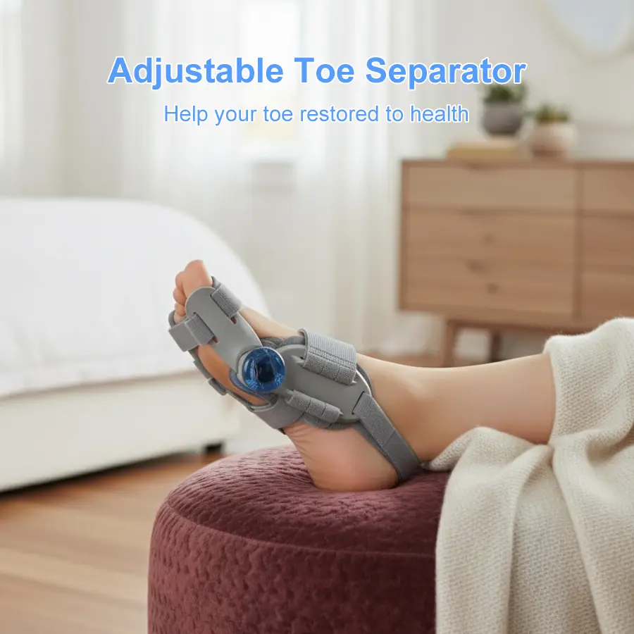Premium Bunion Corrector with Adjustable Knob, Orthopedic Big Toe Straightener, Comfortable Bunion Relief Splint for Daily Use Correction, Support, Foot