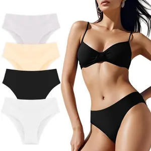 2026 new cross-border style for women's cotton bikini underwear. All pieces feature a high-waisted design for enhanced comfort and coverage.