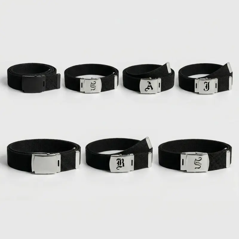 Old School Canvas Web Belt