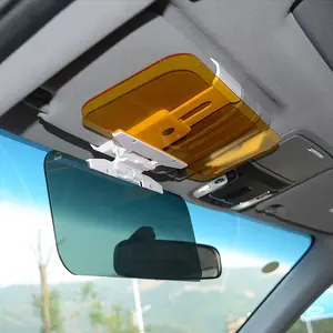 1pc Drive Safely with this 2-in-1 Car Visor - Day & Night Anti-Glare, Anti-UV & Anti-Dazzle Sunshade Mirror Goggles!
