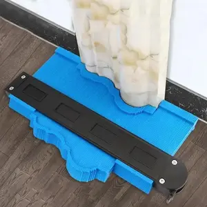 10-Inch Precision Contour Gauge, Abs Woodworking Template, Irregular Shape Duplicator, Adjustable Angle Ruler, Non-Electric, 1mm Accuracy, Tool, Portable