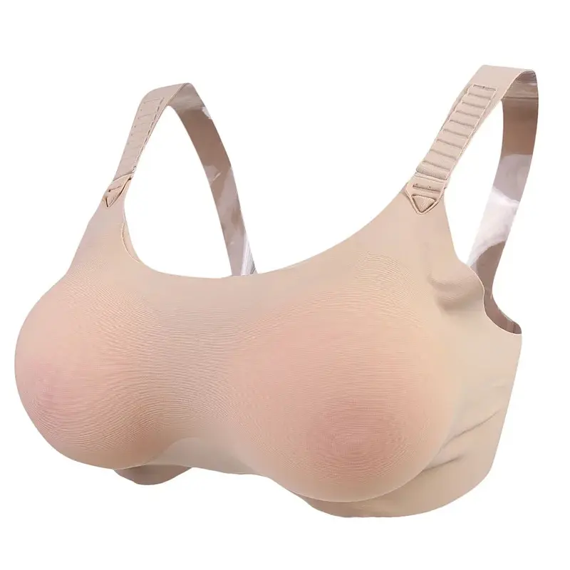 2026Silicone Breast Forms Fake Boobs Prosthesis Bra 500-1400g A-E Cup Bra for Crossdresser Mastectomy Novety Costume Push Up Bras