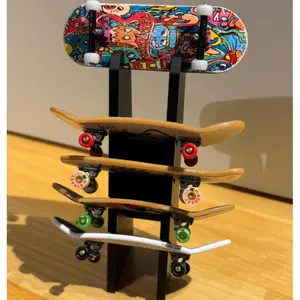 Fingerboard Display Stand - Holds Up to 5 Finger Skateboards, Sleek Sturdy Display Storage Rack, Display Shelf for Organizing & Showcasing Your Fingerboard Collection (Fingerboards Not Included)