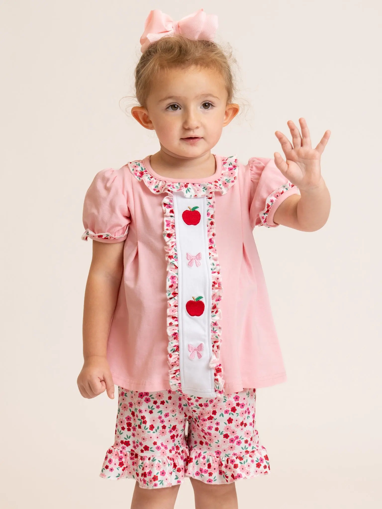 Rosy Orchard Apple Embroidered Outfit