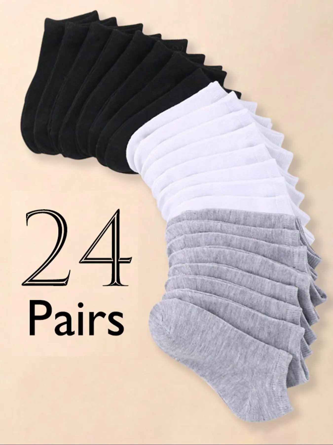 Unisex Solid Color Ankle Socks, Casual Comfortable Breathable Socks for Kids, Youth Socks, Multipack Knit Socks, Kids Socks, Casual Comfy Socks, Breathable Plain Socks, Breathable Polyester Socks, Knitted Socks