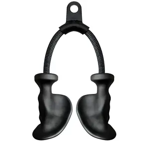 Ergonomic Tricep Rope Pulldown Attachments, Upgraded 27/ 32/ 40 & 47 Inch Extra Long Triceps Rope Cable Attachments for Gym, Lat Pull Down Bar for Cable Machine, Tricep Workout Cable Attachments pulley system