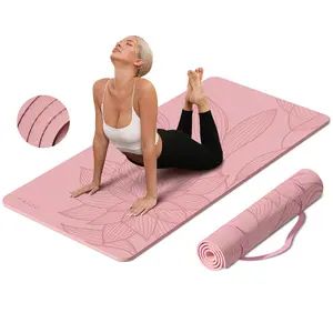 PAIDU POE Yoga Mat-72’x36’x0.4’ Extra Width ＆ Thick,Comfortable,Non-Slip Exercise Mat-Works Great on All Floor for Stretching,Yoga Studio,Gym or Home Workouts