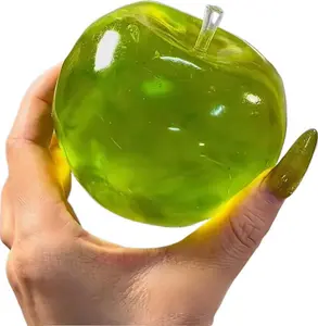 2.0Jumbo Translucent Apple Squishy - Heavy Duty Deep Pressure Fidget Toy for Adults, Burst-Proof ADHD Stimming Tool