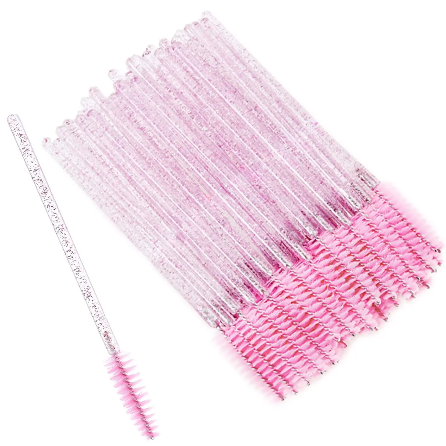 Crystal Mascara Brush, Disposable Eyelash Brush, Portable Makeup Tool for Lashes and Brows, Extend Lashes, Practical Beauty Tool