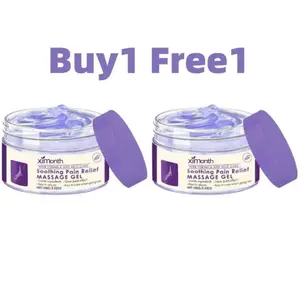 Buy 1 Free 1 Body Massage Gel 100g - Containing Extracts Of Mugwort And Ginger, Suitable for Daily Body Care, A Comfortable External Application Gel for Joints, Knees, Elbows And Shoulders - An Ideal Gift Choice Healthcare Muscle Recovery Balm Deep