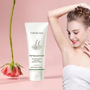 FARVELOUS Magic Hair Eraser Cream - 5 Min Fast Removal with Soothing Aloe - Smooth Skin for Body & Intimate Zones Aloevera Sensitive waxing at home kit waxing kit