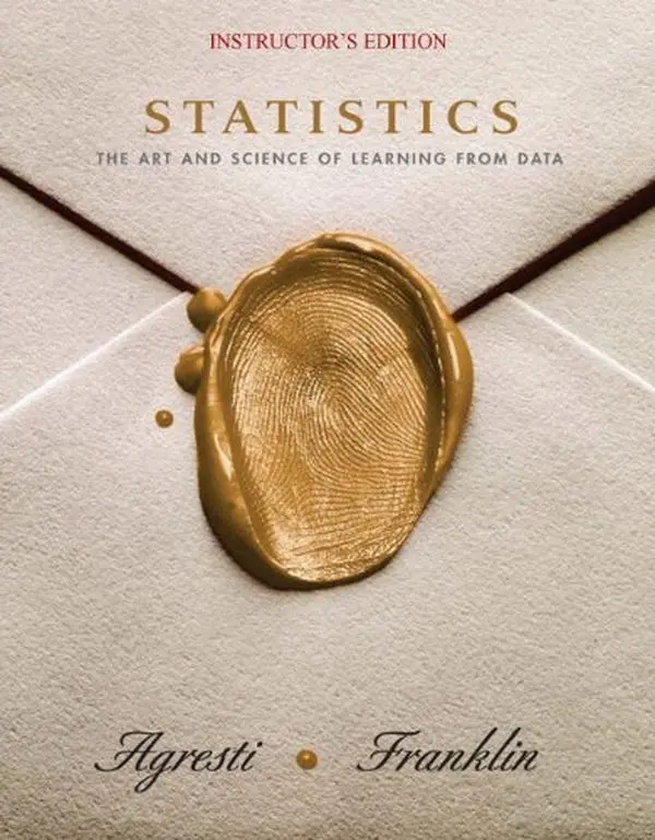 USED-Statistics: The Art and Science of Learning from Data. INSTRUCTOR'S EDITION by alan-agresti (Hardcover)