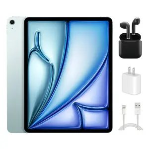 Refurbished Apple iPad Air 11 inch M3 (2025) (WiFi)-Acceptable Condition with Wireless Earbuds & 1 Year Warranty