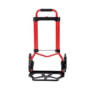 Stair Climbing Hand Truck 330lb/440lb Heavy Duty Dolly Cart for Stairs，Thickened Upgraded Steel Tube Folding Stair Climbing Trolley with Six Wheels and Telescoping Handle, Red