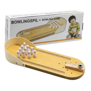 Mini Bowling Game Set, Mini Wooden Desktop Bowling Game, Classic Tabletop Fun, Portable & Easy Setup, Perfect Gift Idea