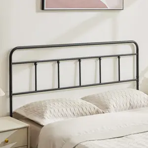 Metal Headboard , Sturdy and Durable Iron Headboard Only Adjustable Height from 34” to 44”, Victorian Vintage Bed Headboards, Farmhouse Head Board, Bed Frame Mount