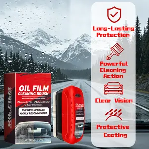 Windshield Cleaner, Window Cleaner, Clear Drive Windshield Cleaner, Automotive Oil Film Cleaning Brush, Car Care Essentials, Car Cleaning Agent