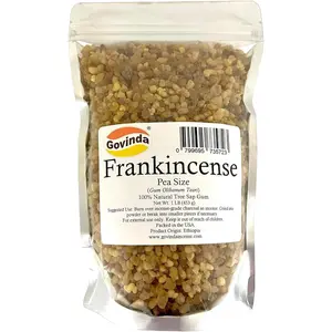 1 lb Natural Frankincense Resin Pea Size - Pure Boswellia Sacra Gum for Incense, Aromatherapy, Spiritual Use Tree Scent