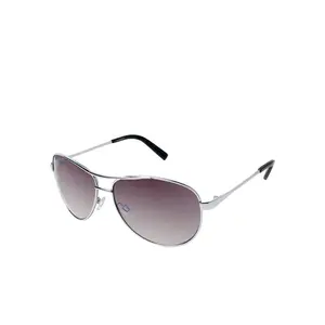 Iconic Aviator Pilot Sunglasses with Bifocal Readers in Silver
