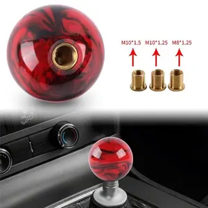 Brand New Pearl Red and Black star ball shift knob for short throw gear shifter universal