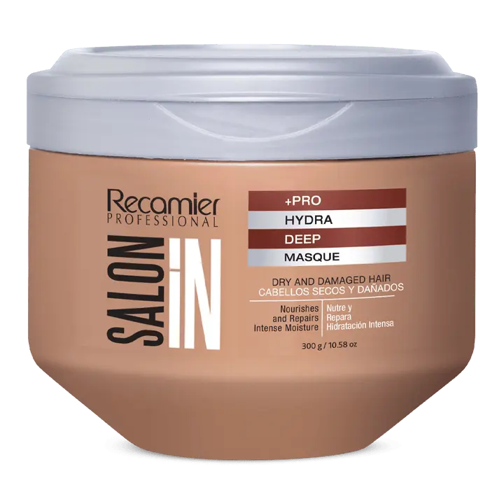 RECAMIER PROFESSIONAL SALON IN Hydra Repair Deep Masque, Moisturizing Hair Treatment with Argan Oil & Amino Acids for Intense Hydration, Vegan & Cruelty Free Repair Solution, 10.58oz, Threonine, Dry Strands Care, Conditioning