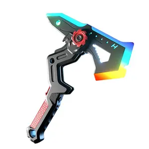 【For Little Heroes】2-in-1 Light-Up Sword & Axe for Kids | 8-Color Luminous Transforming Lightsaber | Glowing Cosplay Role-Play Weapon Toy for Boys Montessori Egg Matching STEM Toy