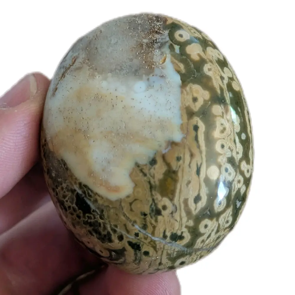 XL Ocean Jasper Slab w. Druzy/botryoidal crystal