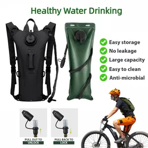 Hydration Backpack with 3L Water Bladder,Lightweight,Breathable,Water-Resistant,Adjustable Straps,Leak-Proof,Bike Water Bottle for Hiking and Cycling