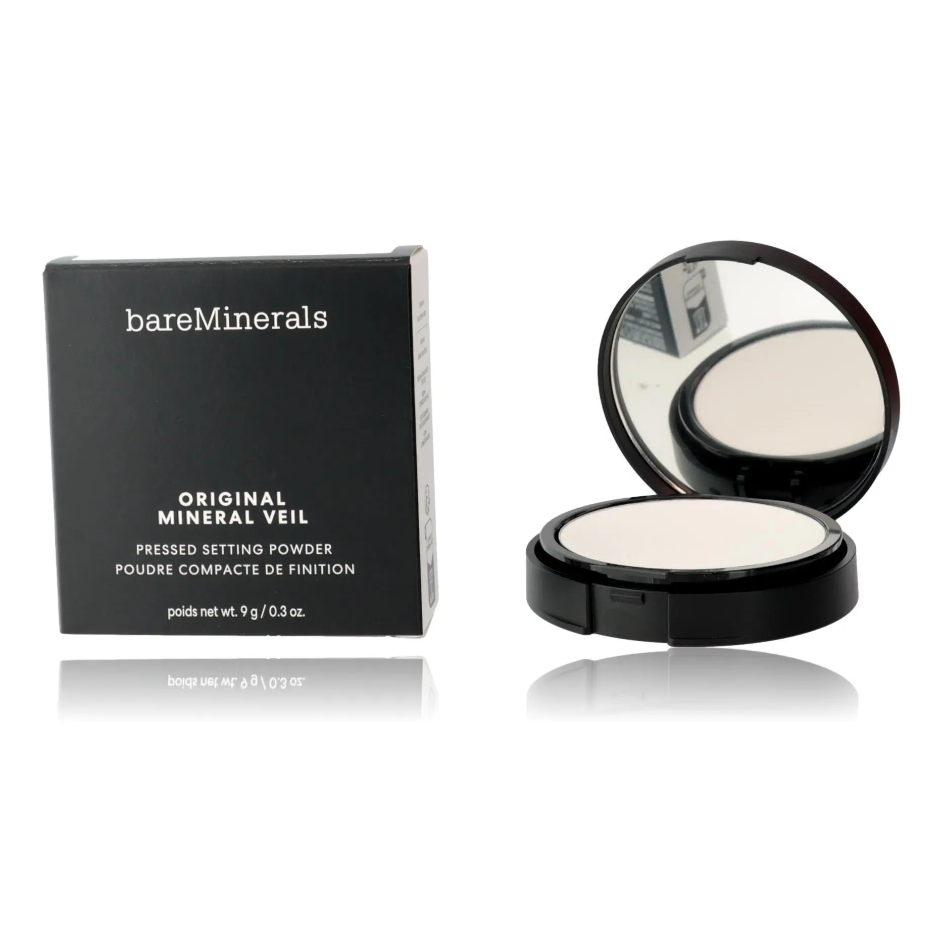 bareMinerals Original Mineral Veil Pressed Setting Powder - Translucent, Flawless, Compact, Smooth Makeup for Women - 0.3 oz