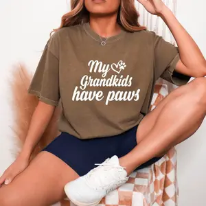 Dog Grandma Shirt, Cat Grandma Shirt, Funny Dog Lover Gift, Dog Owner Shirt, Dog & Cat Grandpa Tee, My Grandkids Have Paws