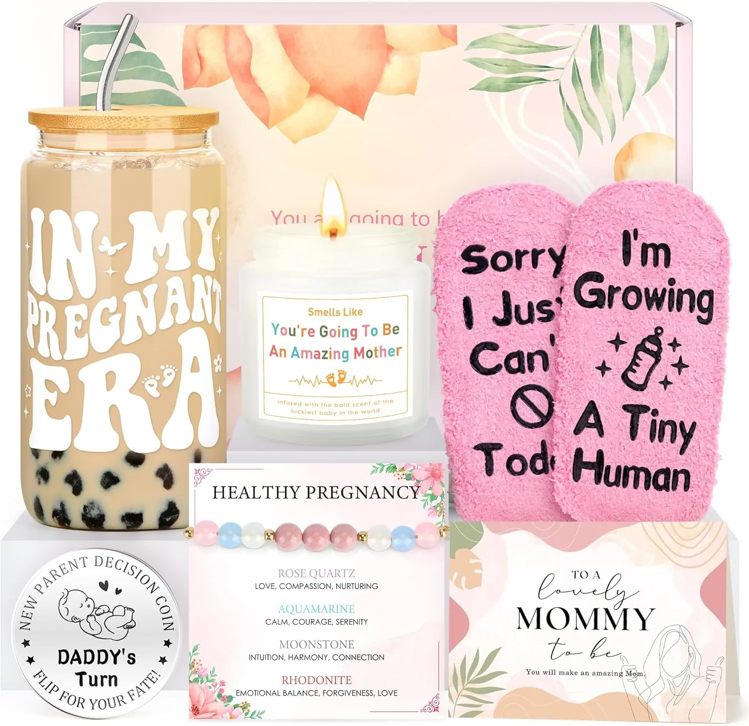 Pregnancy Gifts for Expecting Moms Thoughtful Gifts for New Moms Gift Basket for Mom To Be Gift for Pregnant Women Friend Pregnancy Announcement Presents for First Time Mom, New Mama, Mommy To Be