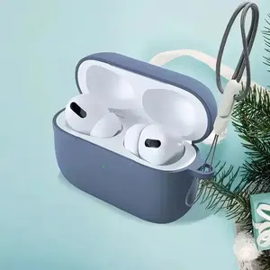 Simple Solid Color Soft Shell Shockproof Protective Case Suitable for AirPods Pro and (Second Generation) Protection