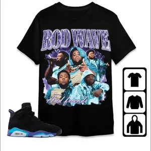 JD 6 Aqua Unisex Shirt, Kid, Toddles Rd Wave, Shirt To Match Sneaker, Unisex T-shirt to Match Jordan, Fullsize S-3XL
