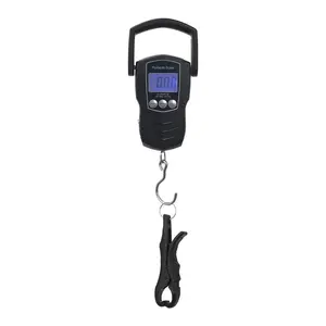 Digital Fish Scale, 75KG (165LB) Professional Fishing Scale Luggage Scale & Fish Lip Gripper Set with 5FT Tape Measure (with A Lip GRIPER)