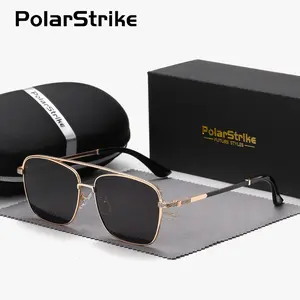 PolarStrike Unisex Fashion Full Frame Polarized Sunglasses for Outdoor Activities, Square Sunglasses UV400