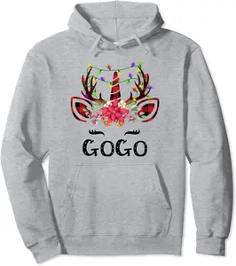Gogo Reindeer - Christmas Gift for Grandma Pullover Hoodie - Rubencordov Shop 60B08PSP69B4