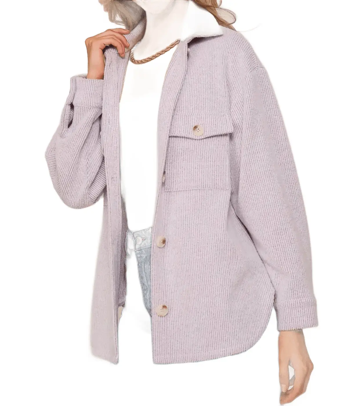 Lavender Love Shacket