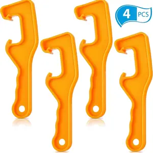4 Pieces Plastic Bucket Lid Opener 5 Gallon Paint Can Bucket Opener Wrench Tool Lid Remover for Home Industrial Use