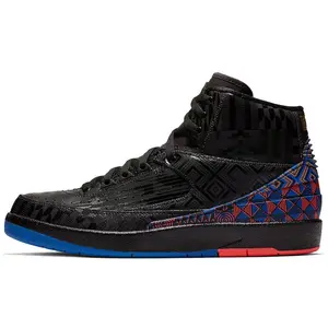 Jordan Air Jordan 2 BHM OG Men's Retro Basketball Shoes – Non-Slip, Durable, Lightweight, High-Top Verifiable, with credentials and supporting global authentication