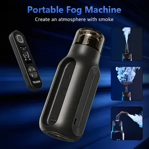 TELESIN Mini Fog Machine, Portable Handheld Indoor Fog Machine With Removable Remote Control Dry Ice Effect Fog Machine, Professional Photography Fog Machine Shooting Video Microfilm Live Studio Stage Bar Dry Ice Effect Spray Small Studio Props instant