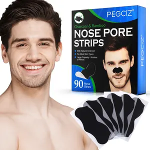 Pegciz Blackhead Remover Nose Patch, 90 Pieces Gentle Peel-Off, Elastic Fabric Tape, No Ca Prop 65, Ideal for Mild Exfoliation