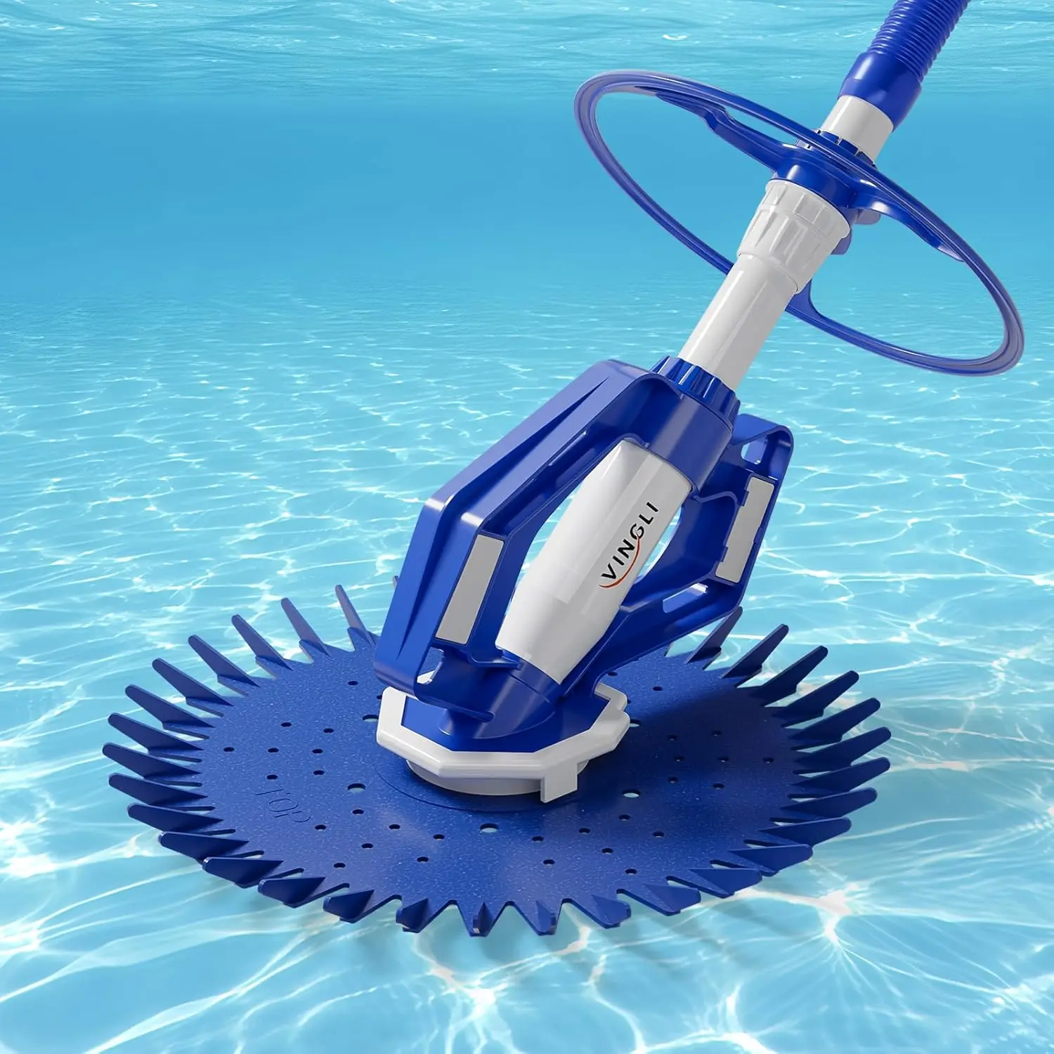 VINGLI Automatic Pool Vacuum Cleaner, Creepy Crawler Sweeper with 33FT Hoses for Swimming Pools, Pool Vacuums VINGLI Automatic Pool Vacuum Cleaner, Creepy Crawler Sweeper with 33FT Hoses for Swimming Pools, Pool Vacuums