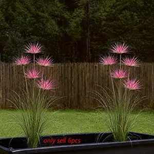 6pcs Realistic Artificial Flowers and Plants, Outdoor Greenery, Outdoor Fake Flowers, Spring & Summer Decor, Home, Office, Balcony, Patio, Porch, Garden, Lifelike Artificial Flower, Plastic Floral Plant