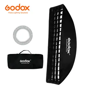 Godox 12"x47"/30x120cm Strip Softbox Lighting Kit, Bowens Mount Reflector Modifier with Honeycomb Grid for Photo Strobe Studio Flash, Compatible with Godox AD600BM SK400II MS300 AD400Pro VL150 SL150, W/Carrying Bag
