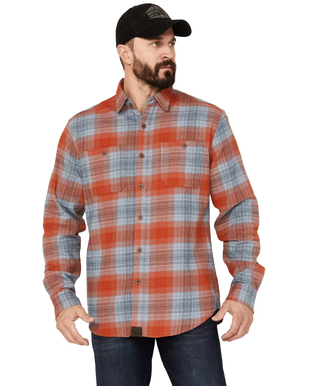 Dakota Grizzly Men's Men'S Grant Plaid Print Button-Down Western Flannel - D1200-604
