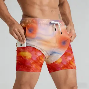 ABSECAI 2026 Men's 2-in-1 Swim Trunks,Compression Liner 6",Quick Dry,Side Pockets,TikTok Trend,quick dry swim truk eeshorts,clothing shorts,streetwear,stylebeach swimminng,Shorts for Summer,Outdoorfun Fathersdaygift Activewear Swimming essential shorts